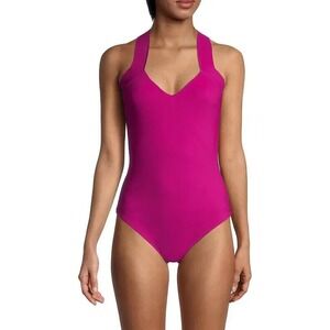 NEW Chiara Boni La Petite Robe bine one-piece swimsuit cyclamen IT38/ US2